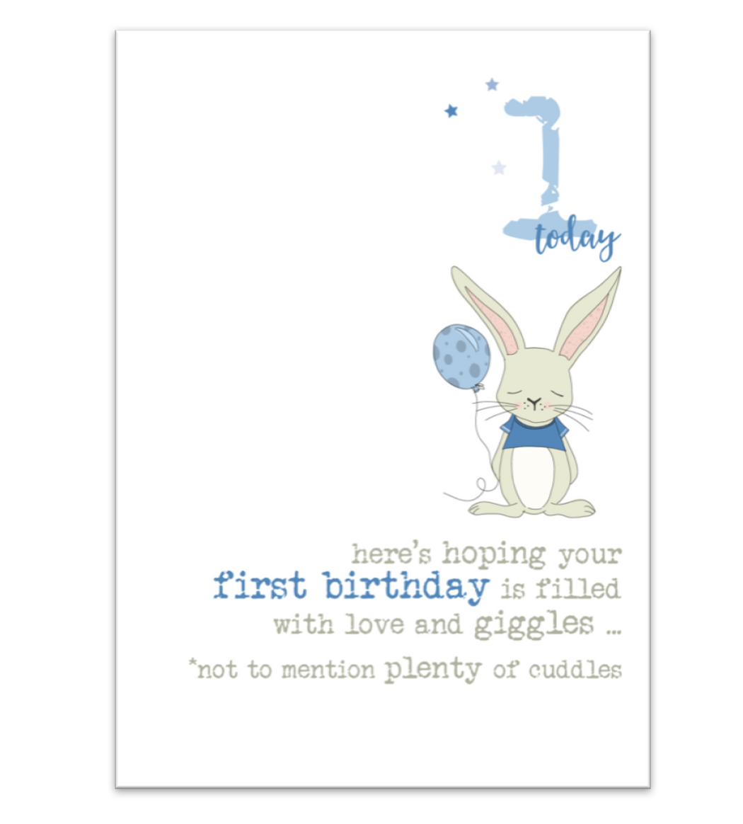 First Birthday Blue