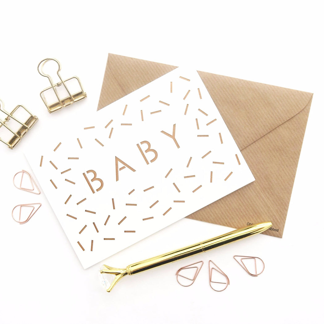 Baby Confetti card