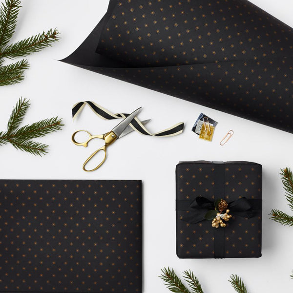 Snowflake Copper wrapping paper sheet