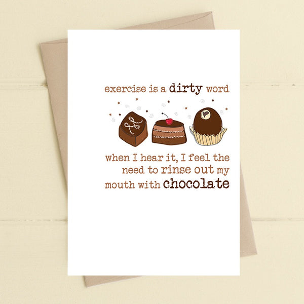 Chocolate and exercise